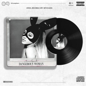 Ariana Grande Vinyl Keychain NFC