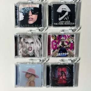 Lady Gaga Mini CD  Keychain NFC
