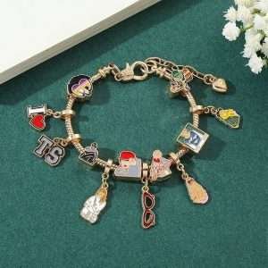 Taylor Swift Friendship Dangle Charm Bracelet Set