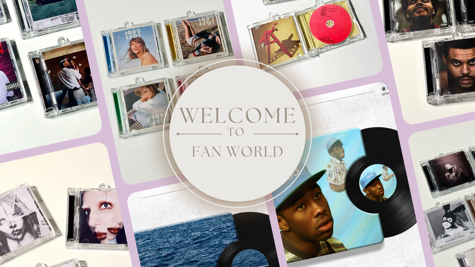 light beige photo collage home decor blog banner